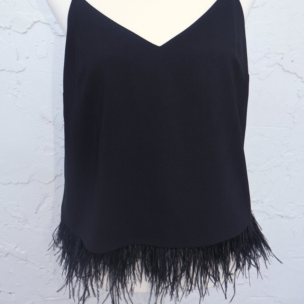 Gianni Bini Feather Ruffle Cami Worn Once